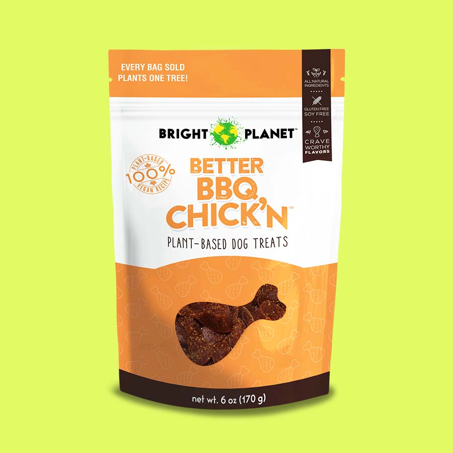 Better BBQ Chick'n Plant-Based Dog Treats – Bright Planet Pet LLC